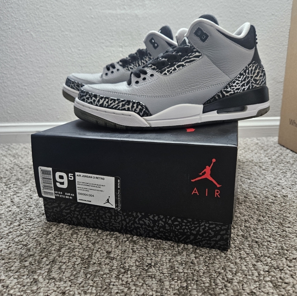 Jordan Gray and Black Sneakers